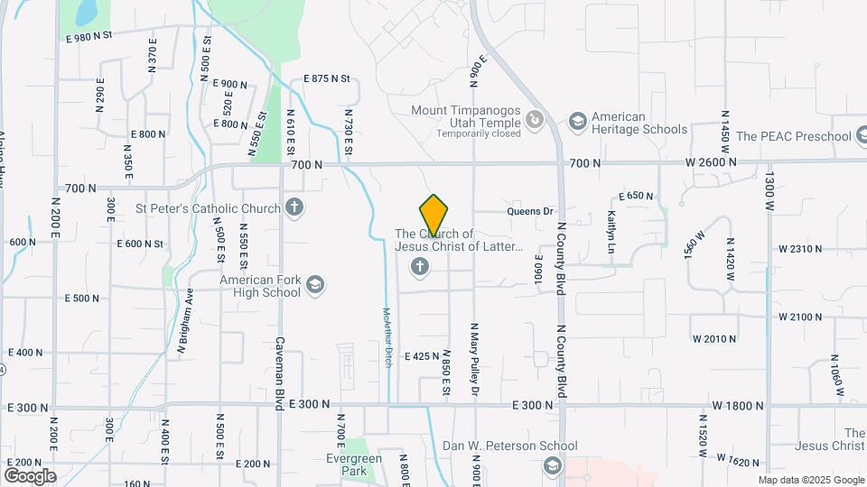 835 E 575 N St Map and Location Details