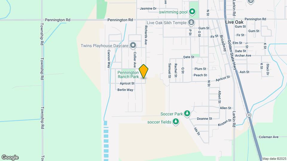 9539 Poplar Way Map and Location Details