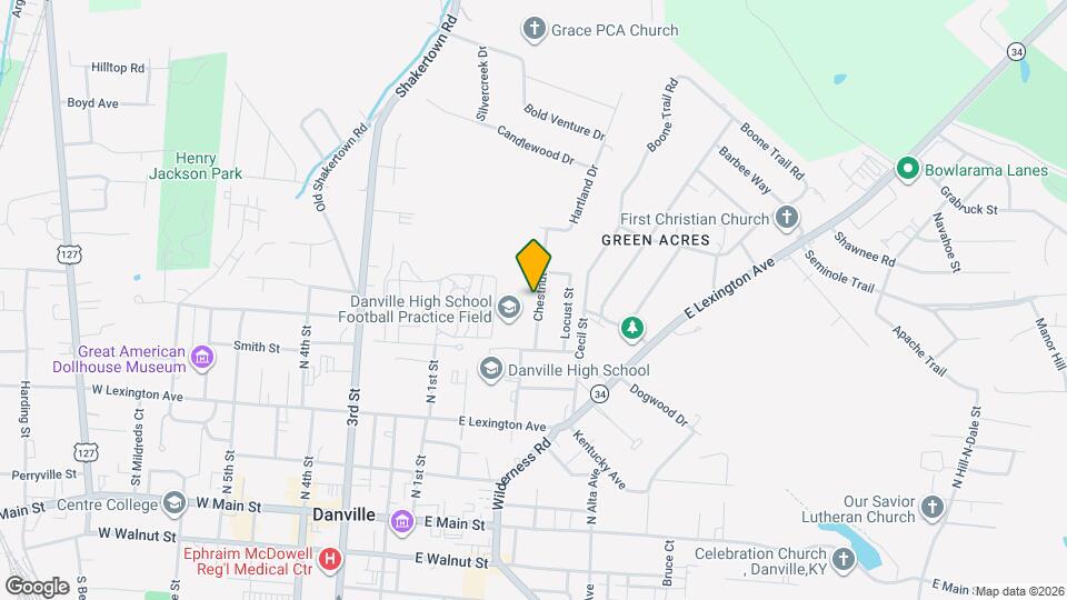 421 Chestnut St Map and Location Details