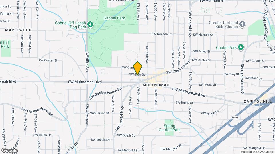 3706 SW Troy St Map and Location Details