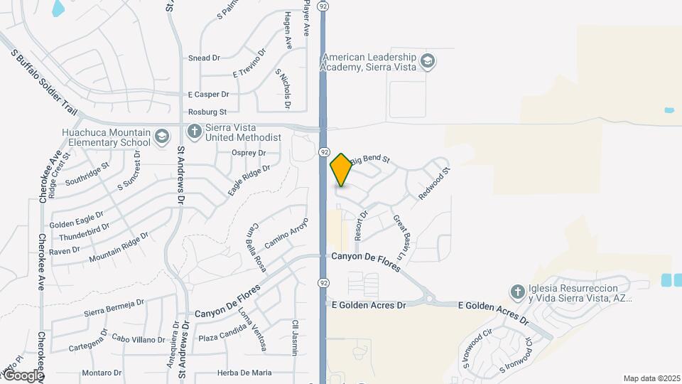 3898 Big Bend St Map and Location Details