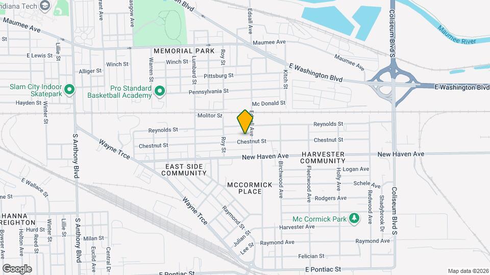 2913 Chestnut St Map and Location Details