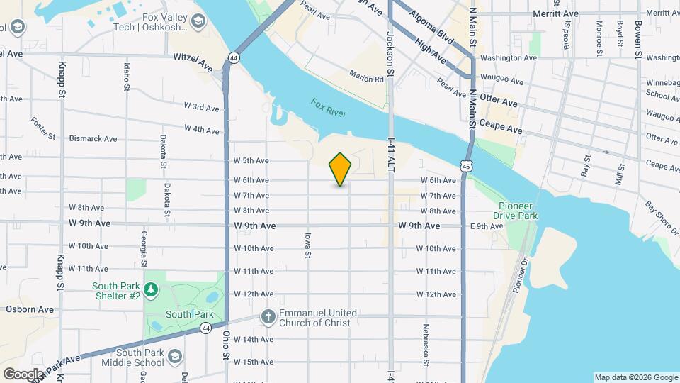 310 W 7th Ave Map and Location Details