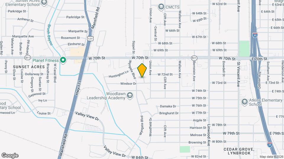 7216 Burlingame Blvd Map and Location Details