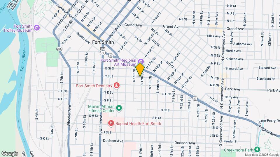 1624 S C St Map and Location Details