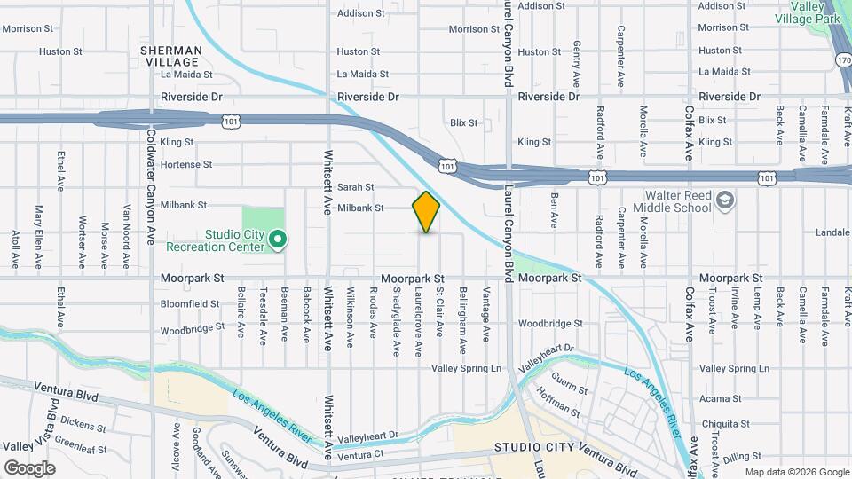 4454 Laurelgrove Ave Mapa y Detalles de la Ubicación