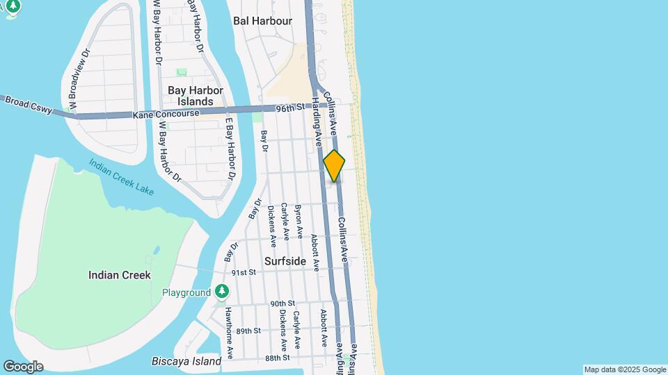 9340 Collins Ave Mapa y Detalles de la Ubicación