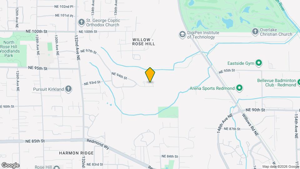 13818 NE 93rd Ct Map and Location Details