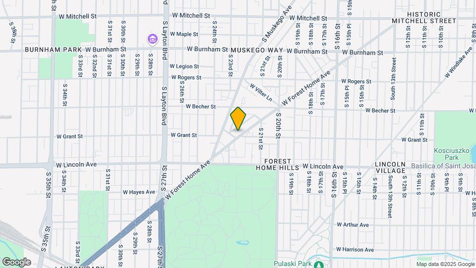 2172 W Forest Home Ave Map and Location Details