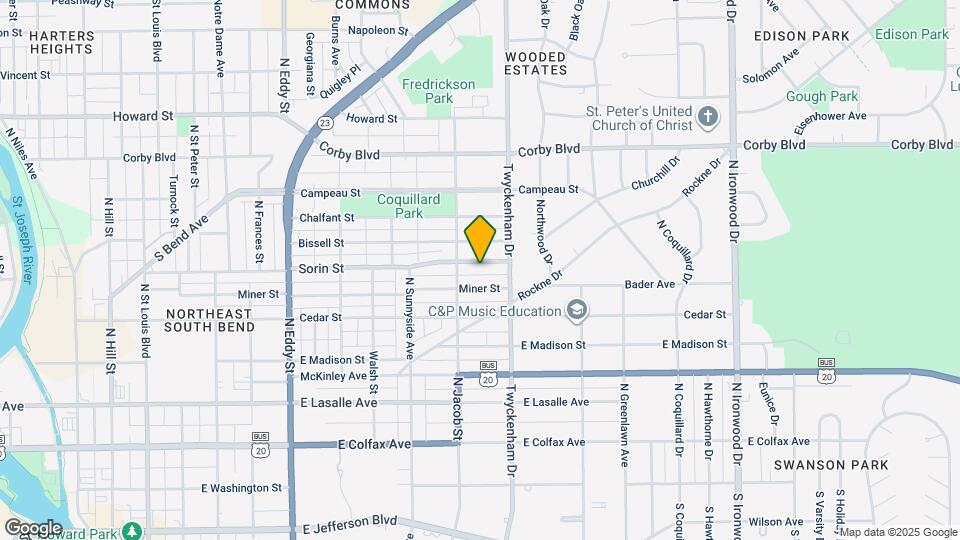 1426 Sorin St Map and Location Details