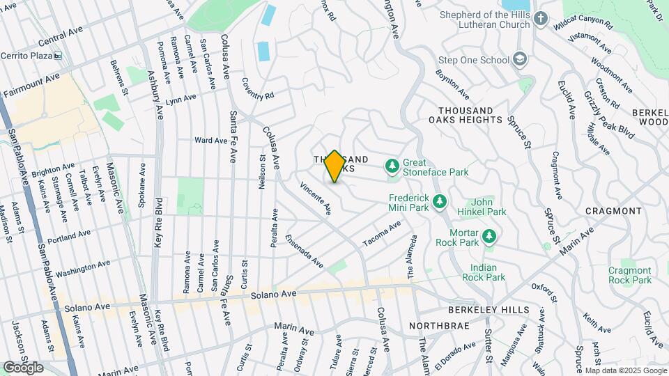 643 Santa Rosa Ave Map and Location Details