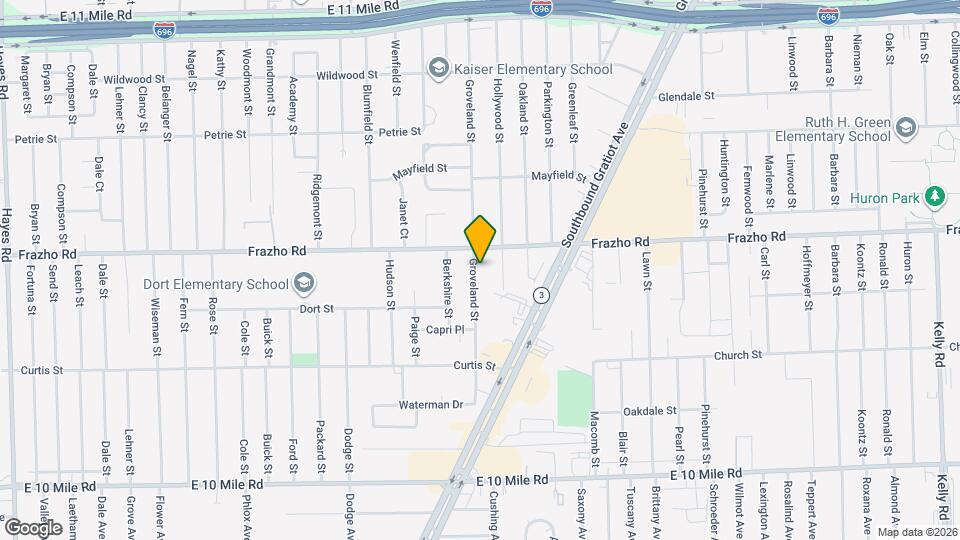25880 Groveland St Map and Location Details