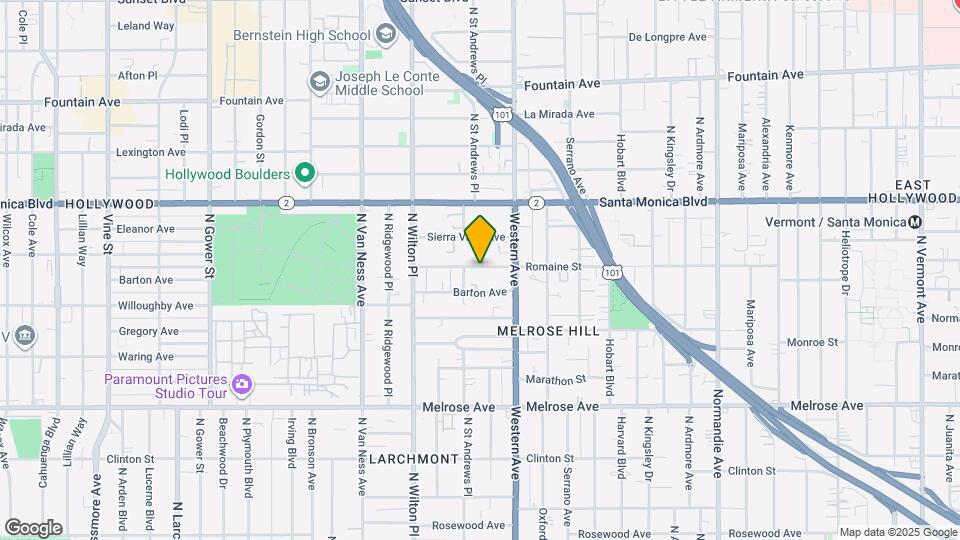 5438 Romaine St Map and Location Details