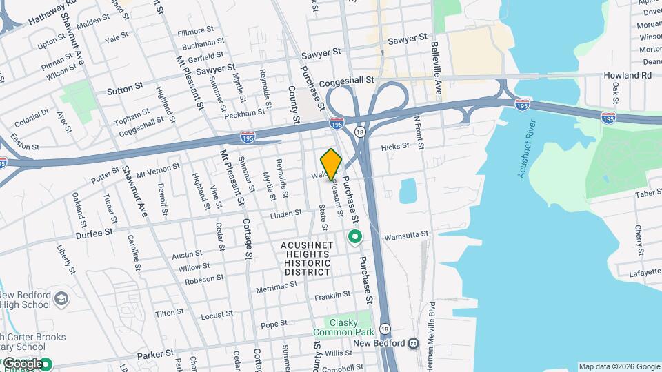 1441 Pleasant St Mapa y Detalles de la Ubicación