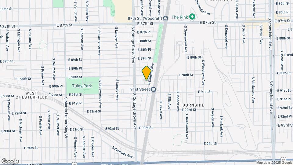 9032-9034 S Dauphin Ave Mapa y Detalles de la Ubicación