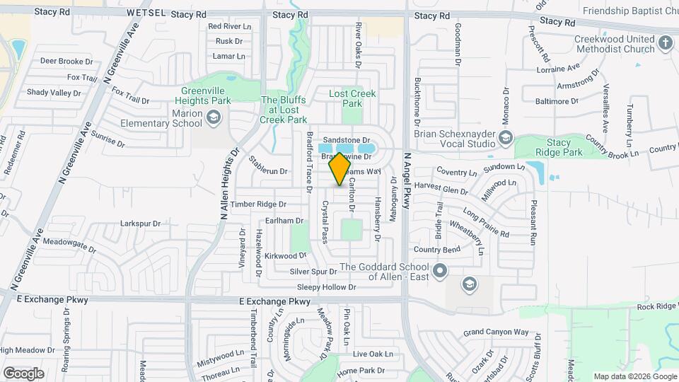 1526 Creek Springs Dr Map and Location Details