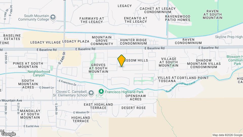 7904 S 29th Pl Map and Location Details