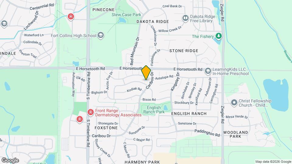 Beautiful 4 Bed, 2 Bath House in South Fort Collins! Avail. June 10th! Map and Location Details