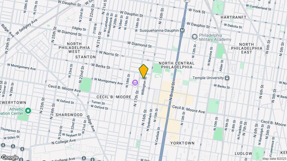 1826 N Willington St Mapa y Detalles de la Ubicación