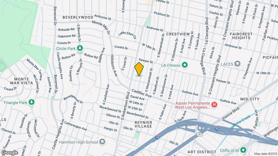 1961 Preuss Rd-Unit -ADU Map and Location Details