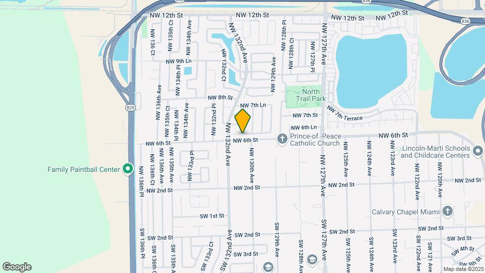 13100 NW 6th Terrace Map and Location Details