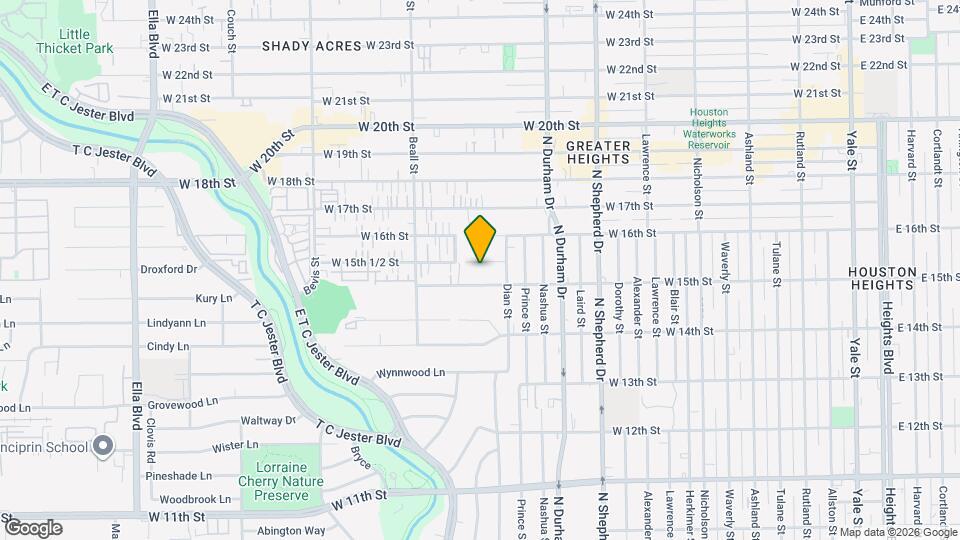 922 W 15th 1/2 St Map and Location Details