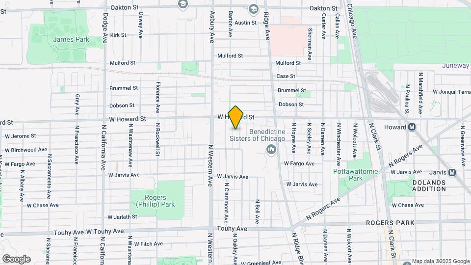 7534 N Oakley Ave, Unit 1 Map and Location Details