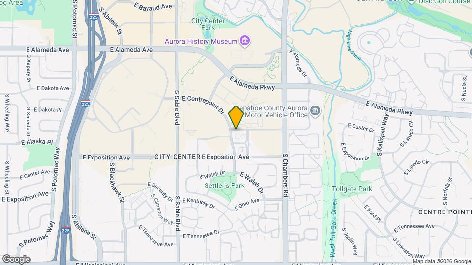 14900 E Center Ave Map and Location Details