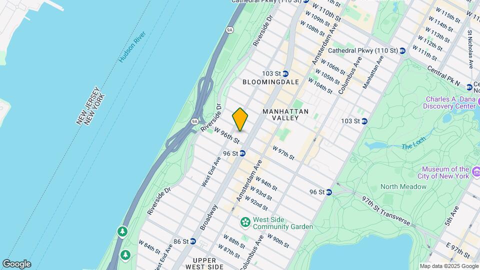258 W 97th St Map and Location Details