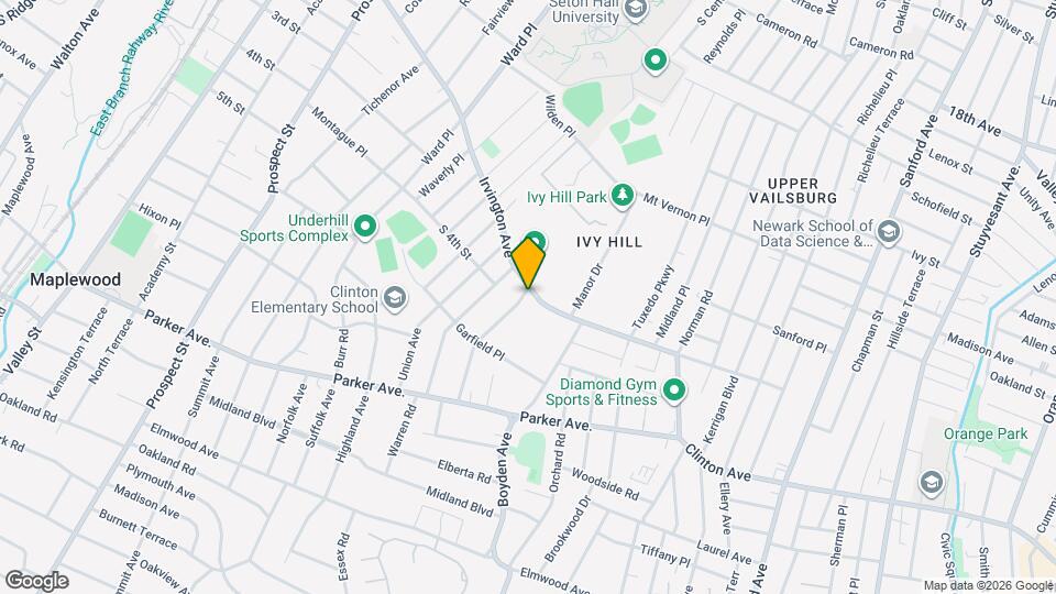 544 Irvington Ave Map and Location Details