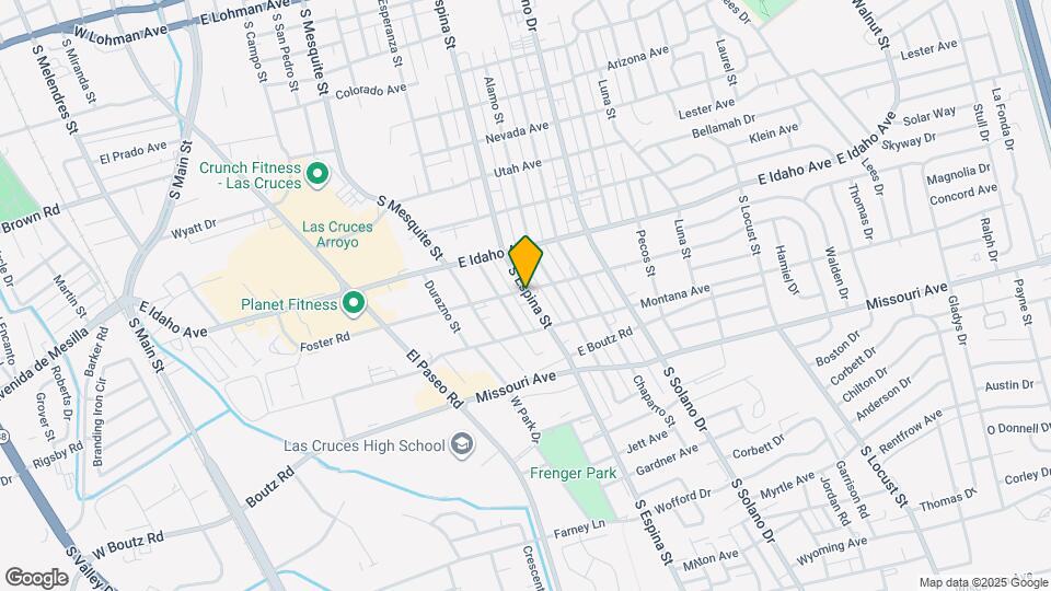 1400 S Espina St Map and Location Details