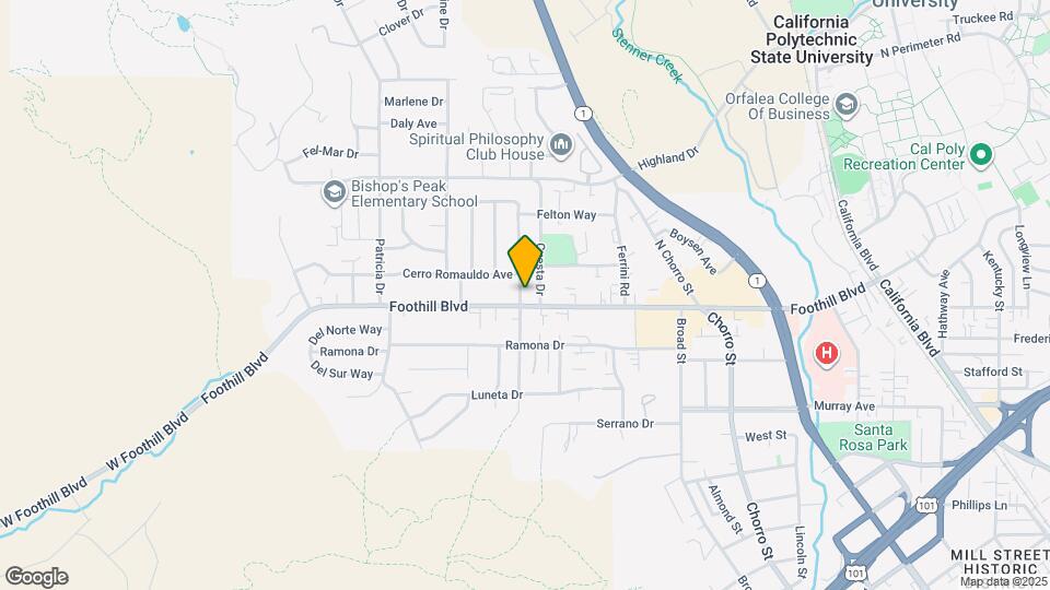 133 N Tassajara Dr Map and Location Details