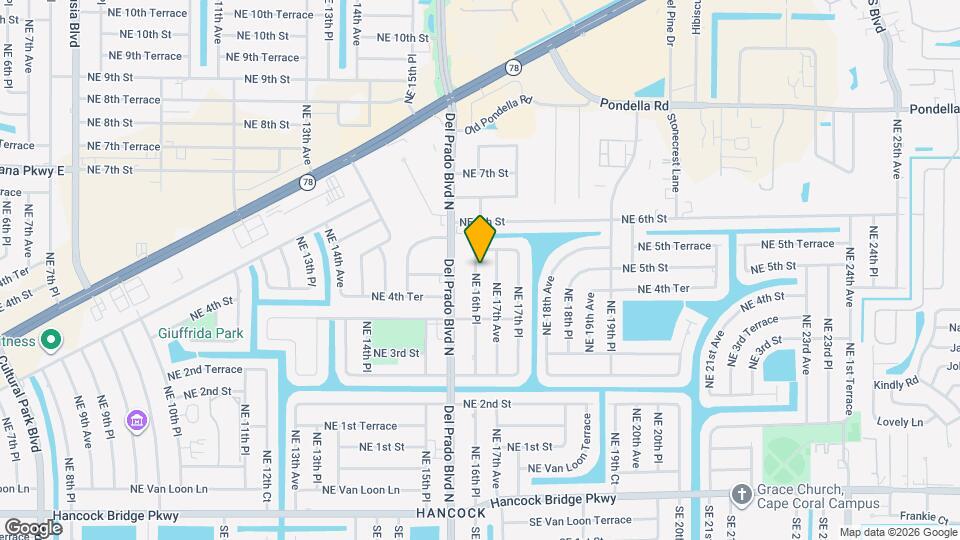 419 NE 16th Pl Map and Location Details