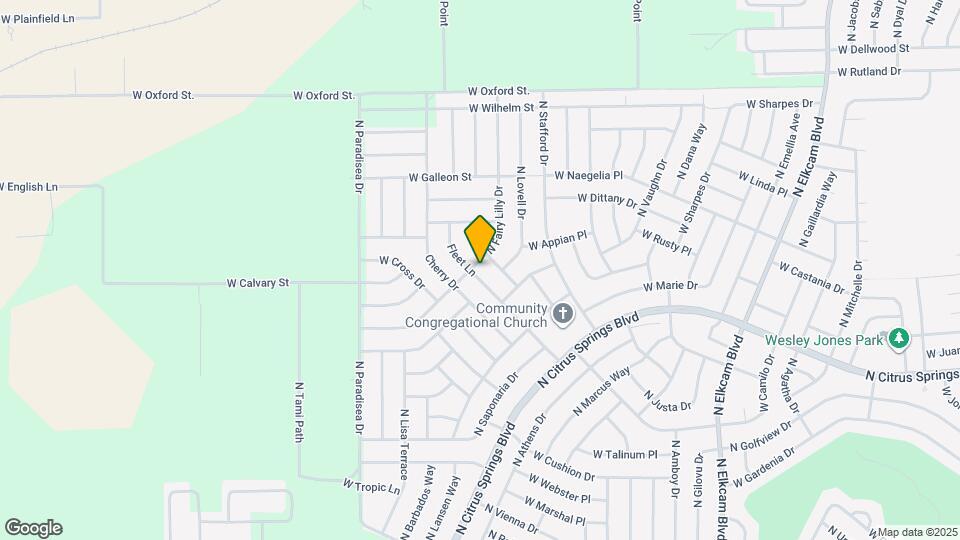 9521 N Old Mill Way Map and Location Details