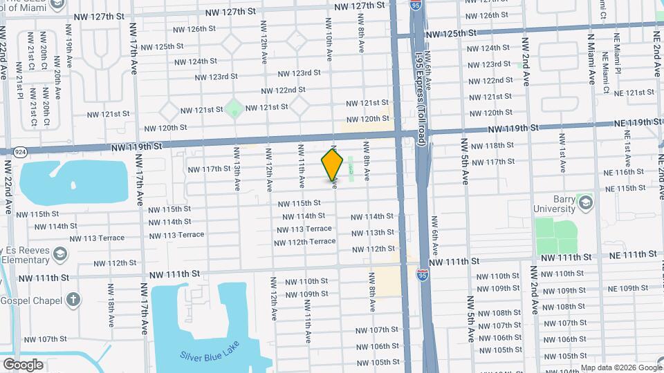 1001 NW 116th St, Unit Studio Map and Location Details