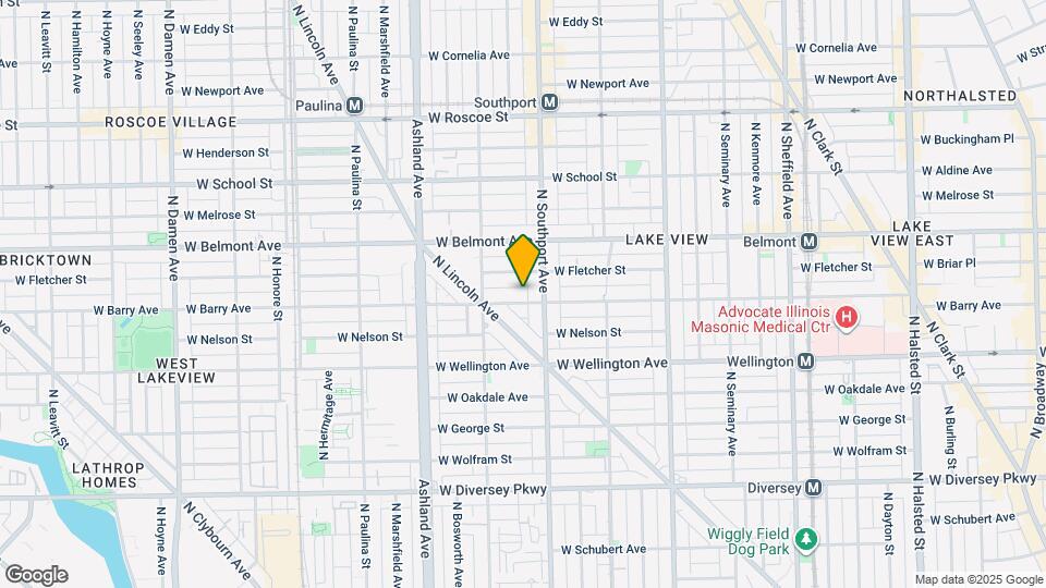 1416 W Barry Ave Map and Location Details
