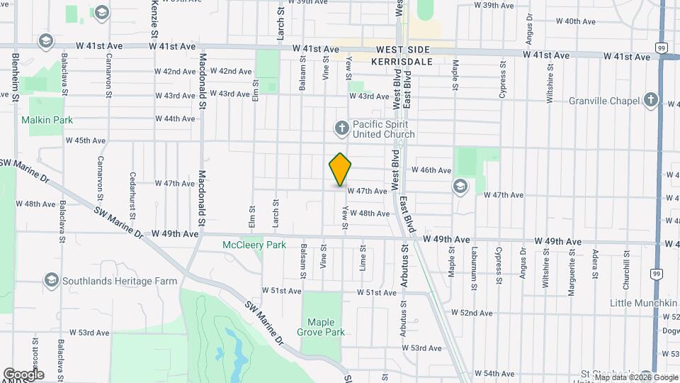 2238 W 47th Ave Map and Location Details