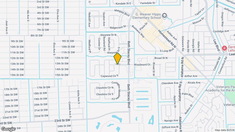 1423 Caywood Cir S Map and Location Details