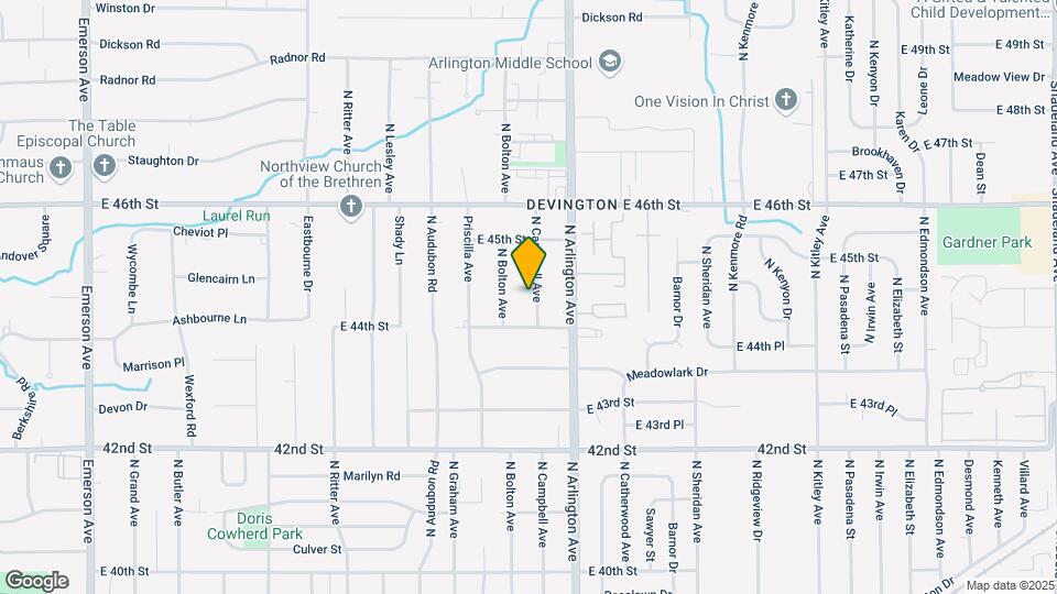 4428 N Campbell Ave Map and Location Details
