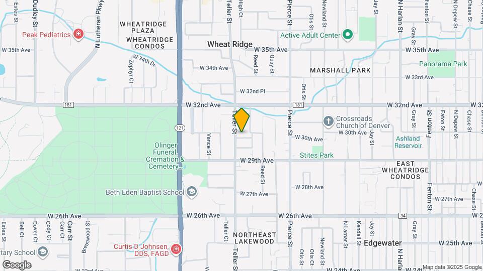 7165 W 30th Ave Map and Location Details