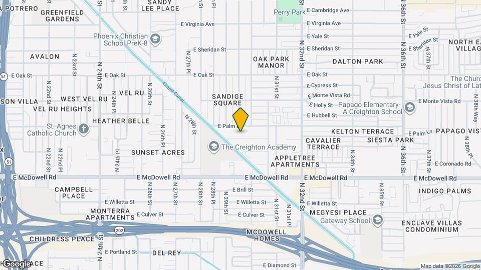 2930 E Granada Rd Map and Location Details