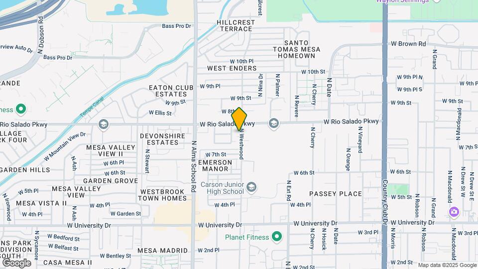 730-740 N Westwood St Map and Location Details