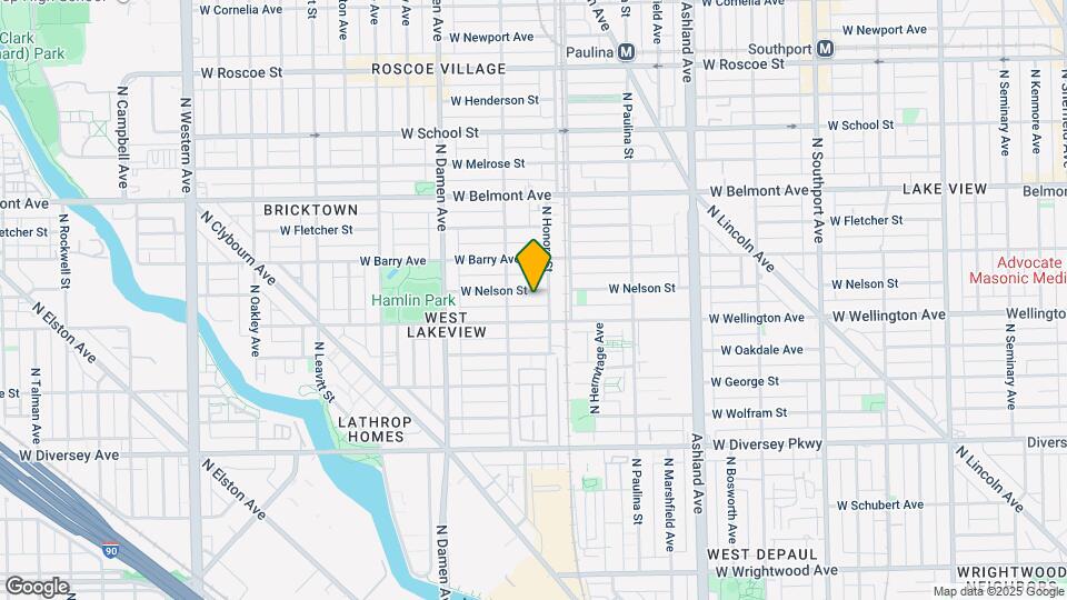 1831 W Nelson St Map and Location Details