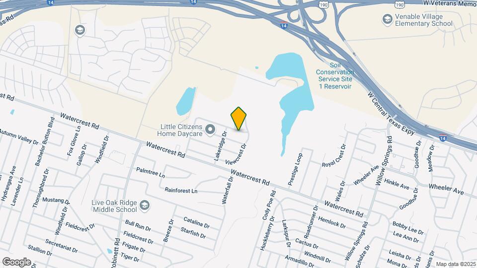 3308 Lakecrest Dr Map and Location Details