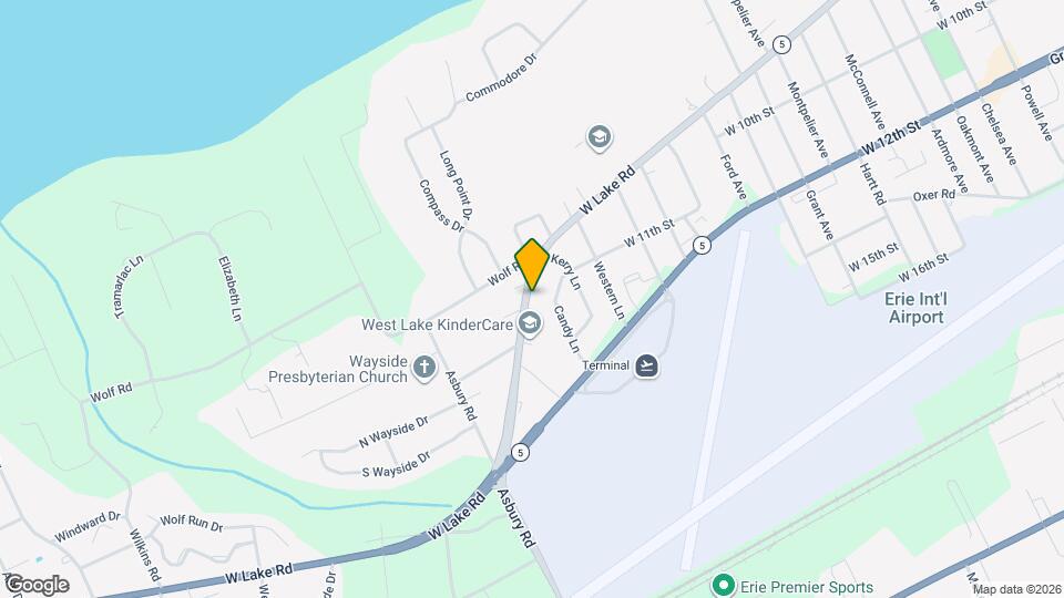 4551 W Lake Rd Map and Location Details