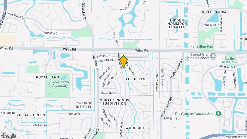 4119 Woodside Dr Map and Location Details