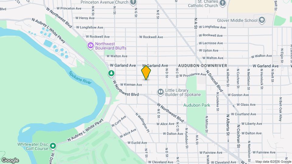 3402 W Kiernan Ave Map and Location Details