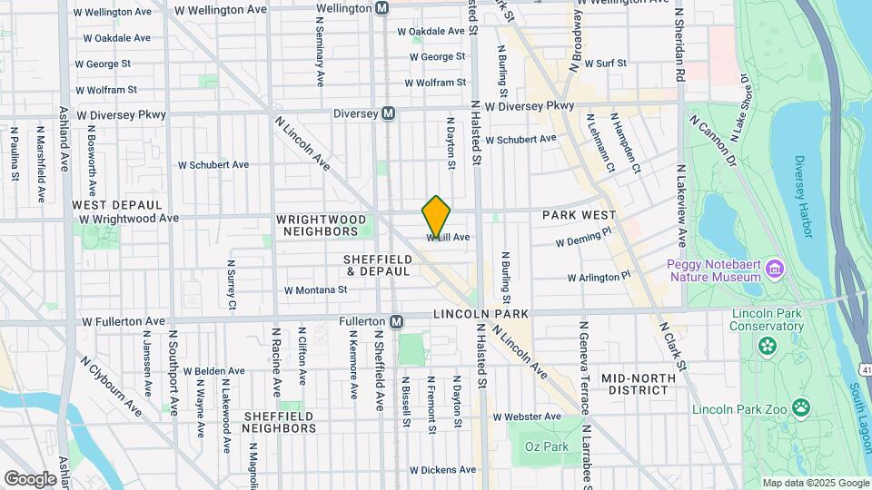 849-853 W Lill Ave Map and Location Details