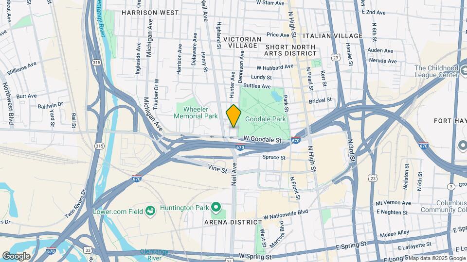 621 Dennison Ave Mapa y Detalles de la Ubicación