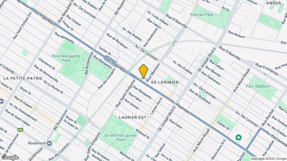 5421-5431 Papineau Av Map and Location Details